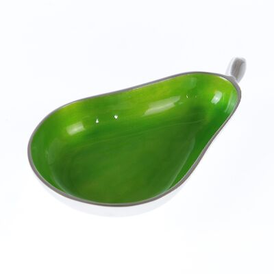 Aluminum bowl pear, 25 x 15 x 3.5cm, green, 776861