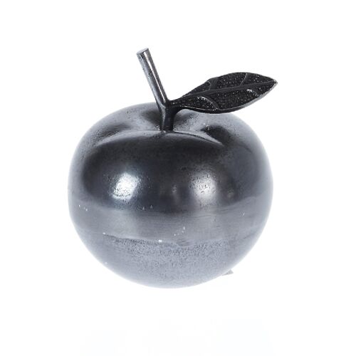 Aluminium-Apfel, Ø 16 x 17cm, antiksilber, 776755