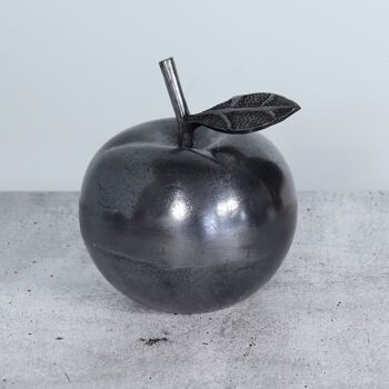 Pomme en aluminium, Ø 16 x 17cm, argent antique, 776755 2