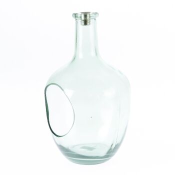 Flacon en verre avec bec de bougie, Ø 17,5 x 32,5 cm, vert, 775055 1