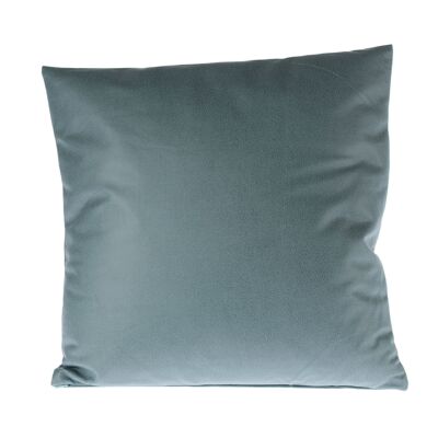 Faux leather cushion, 45 x 10 x 45 cm, green, 773433
