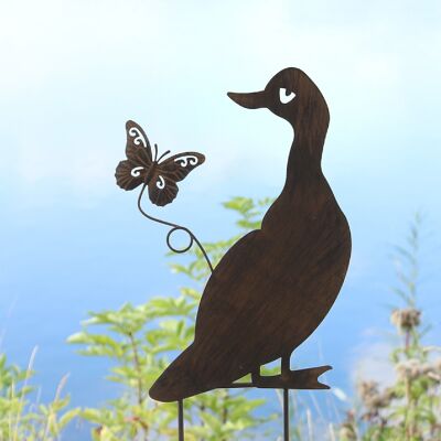 Metal plug goose, 20 x 1 x 49.5 cm, dark brown, 773389