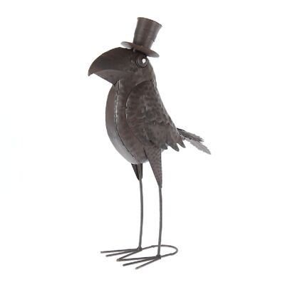 Metal raven to stand on, 15 x 31.5 x 51.5 cm, black, 773266