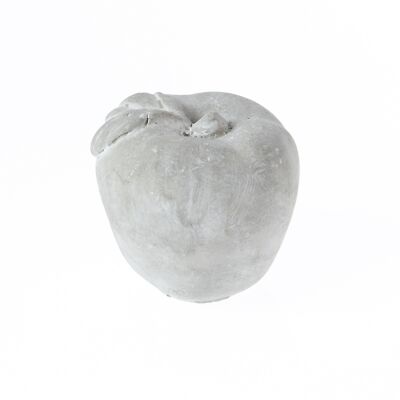 Cement apple to stand, Ø 9 x 9 cm, grey, 772665