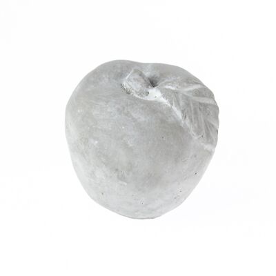 Cement apple to stand, Ø 10 x 10 cm, grey, 772658
