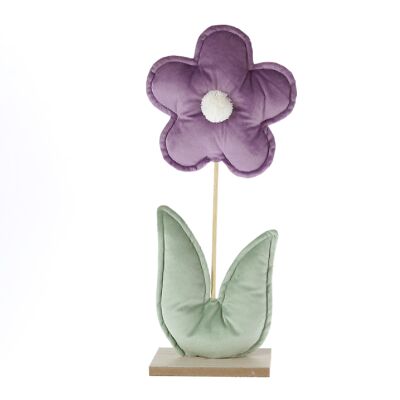 Fiore in feltro su cui appoggiarsi, 20 x 8 x 45 cm, viola, 771309