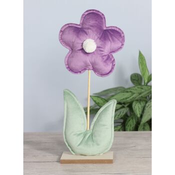 Fleur en feutre à poser, 20 x 8 x 45 cm, violet, 771309 2