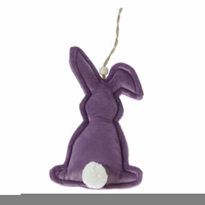 Felt hanger rabbit, 9.5 x 3 x 17 cm, violet, 771293