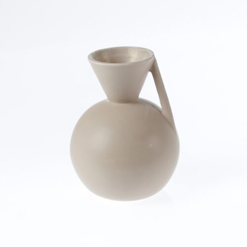 Dolomit-Vase Krug, Ø 9 x 12 cm, mattbeige, 771088