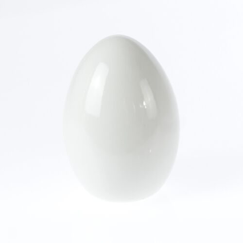 Porzellan-Ei zum Stellen, Ø 7 x 11 cm, weiß, 770906