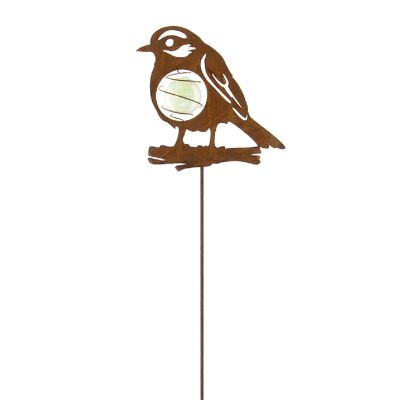 Lámpara para pájaros con enchufe de metal, 20 x 6 x 119 cm, color óxido, 770722