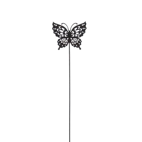 Metall-Stecker Schmetterling, 12 x 2 x 80 cm, dunkelbraun, 770395