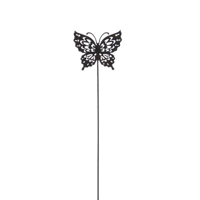 Metal plug butterfly, 12 x 2 x 80 cm, dark brown, 770395