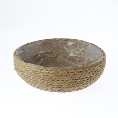 Seagrass basket, large, 34 x 34 x 10.5 cm, brown, 767609