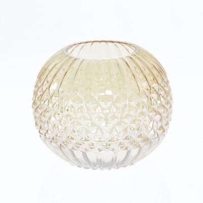Glass ball lantern, 20 x 20 x 15.5 cm, amber, 766725