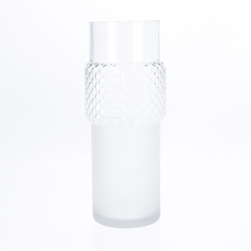 Glas-Vase hoch, 13 x 13 x 33,5 cm, klar, 766572