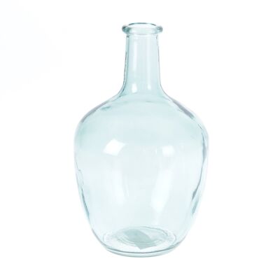 Vase bouteille en verre, Ø 15 x 25 cm, vert, 766299