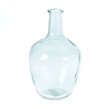 Vase bouteille en verre, Ø 15 x 25 cm, vert, 766299 1