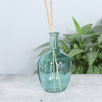 Vase bouteille en verre, Ø 15 x 25 cm, vert, 766299 2