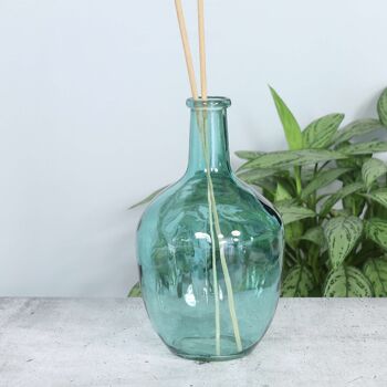 Vase bouteille en verre, Ø 18 x 30 cm, vert, 766282 2