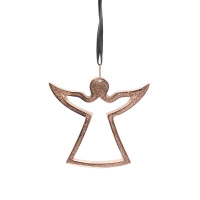 Ángel de aluminio para colgar, 12 x 11 cm, cobre, 762963