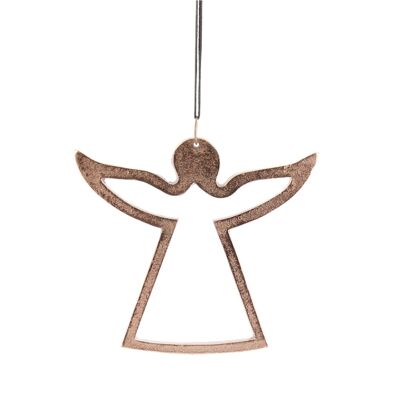 Aluminum angel for hanging, 17 x 15 cm, copper, 762956