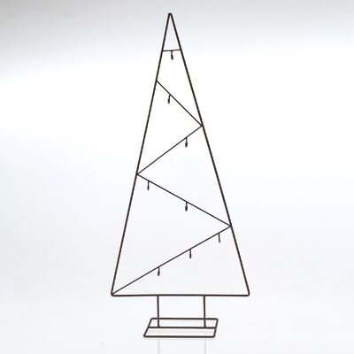 Metal stand, fir, 36 x 15 x 80 cm, rust-colored, 757471