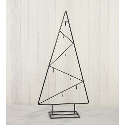 Metal stand fir, 28 x 12 x 55cm, black, 757426