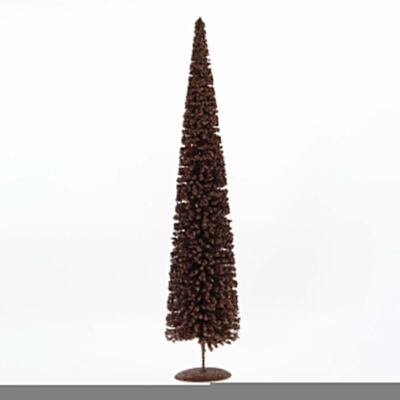 Metal tree for standing, 14 x 14 x 60cm, brown, 756931