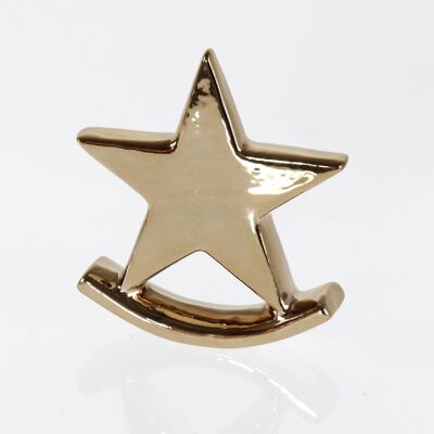 Estrella de dolomita sobre balancín, 13 x 3,5 x 15,5 cm, cobre, 752230