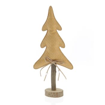 Sapin en simili cuir pour se tenir debout, 15 x 7 x 34,5 cm, marron clair, 750762