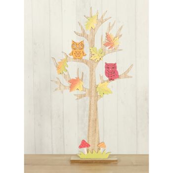 Arbre d'automne en bois à poser, 25 x 5 x 47 cm, multicolore, 750656 2