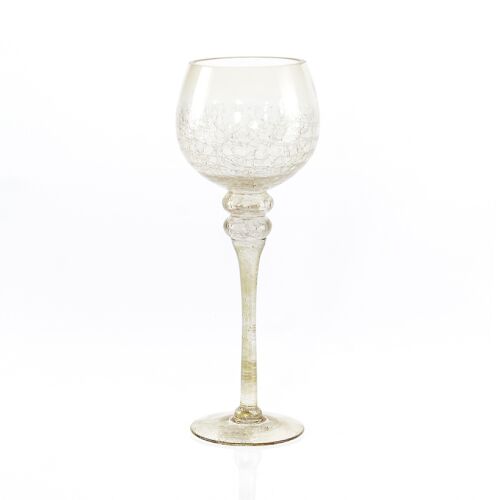 Glas-Kelch auf Fuß, 13 x 13 x 35 cm, champagne, 748158