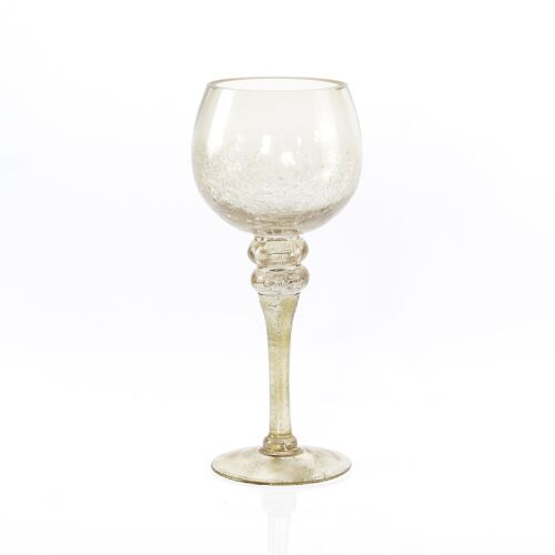Glas-Kelch auf Fuß, 13 x 13 x 30 cm, champagne, 748141