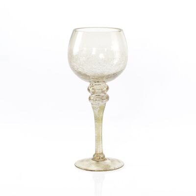 Gobelet en verre sur pied, 13 x 13 x 30 cm, champagne, 748141