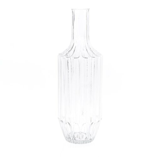 Glas-Flaschenvase klar, 13 x 13 x 39,5 cm, klar, 746345