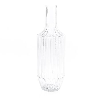 Vase bouteille en verre, transparent, 13 x 13 x 39,5 cm, transparent, 746345 1