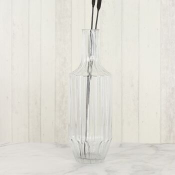 Vase bouteille en verre, transparent, 13 x 13 x 39,5 cm, transparent, 746345 2