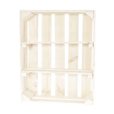 Scaffale in legno, bianco, 50 x 40 x 15 cm, 744617