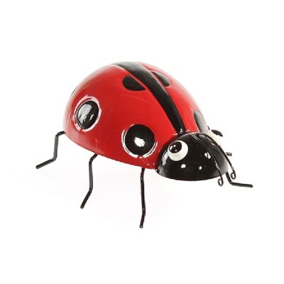 Metal ladybug, 21 x 18.5 x 10cm, red, 741692