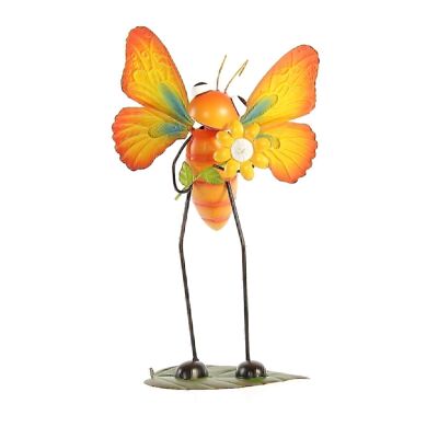 Metal butterfly for standing, 23.5 x 14 x 41cm, colorful, 741654