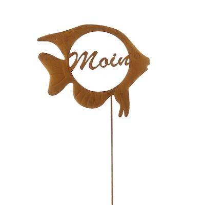 Metal plug Fisch Moin, 35 x 0.8 x 126cm, rust-colored, 739897