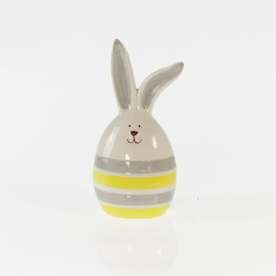 Conejo Dolomit rayado, 7,8 x 5 x 15 cm, gris/amarillo, 738814