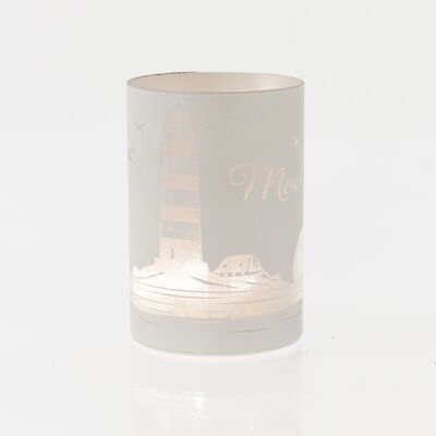 Columna de luz LED Moin, 10 x 10 x 15 cm, gris, 736940