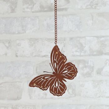 Papillon en métal à suspendre, 12 x 0,2 x 39 cm, couleur rouille, 735011 2