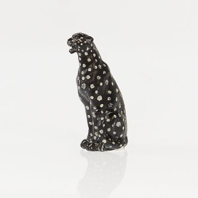 Poly leopardo seduto, 5,5 x 8,5 x 15 cm, nero, 730221