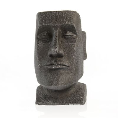 Magnesia-Pflanztopf Moai, 32 x 25,5 x 43cm, schwarz, 730122