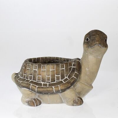MagnesiaPflanztopf Schildkröte, 37,5 x 26 x 28cm, beige/braun, 729867