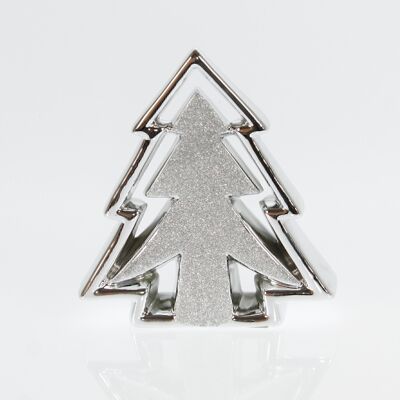 Sapin dolomitique pour se tenir grand, 18 x 4,5 x 20 cm, argent, 712760