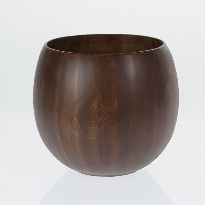 Macetero de cerámica, aspecto madera, 28,5 x 28,5 x 25 cm, marrón, 709555